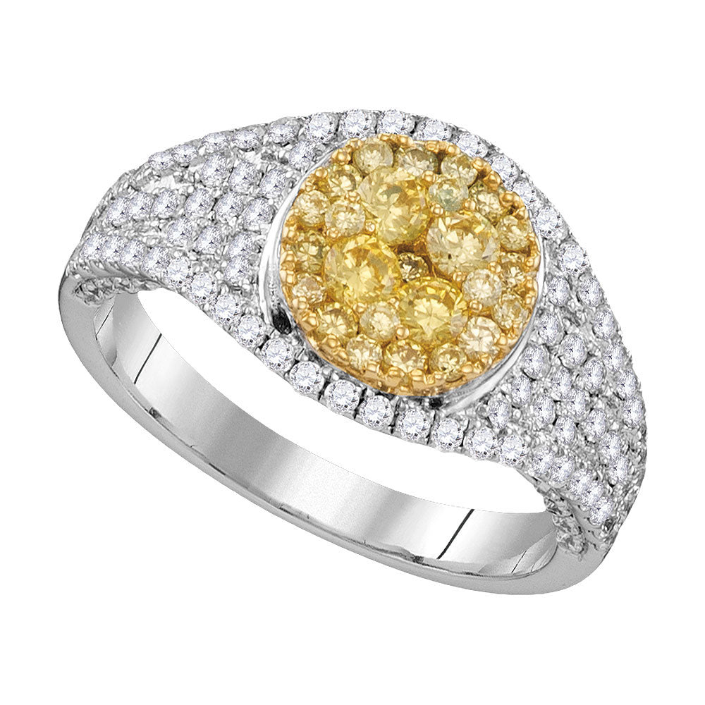 1 1/5CTW-DIA FASHION YELLOW RING