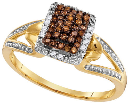 1/5CT-DIA NATURAL BROWN RING