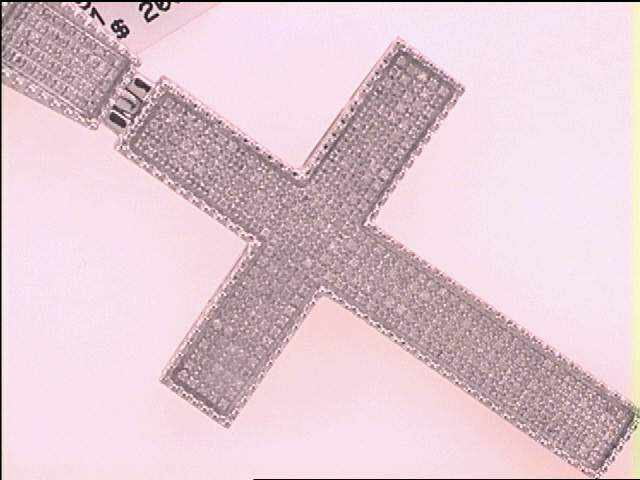 1 CT-DIA MENS CROSS CHARM