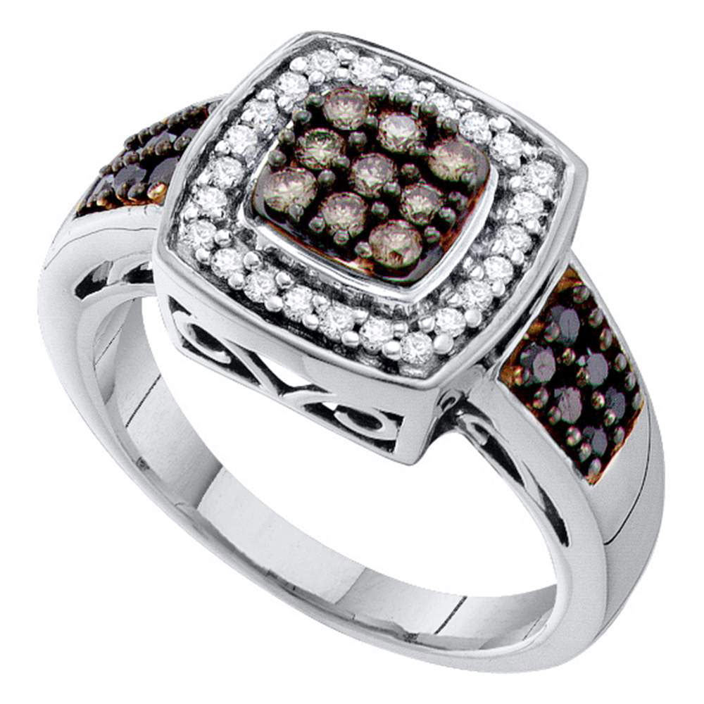 1/2CT-DIA BLACK RING