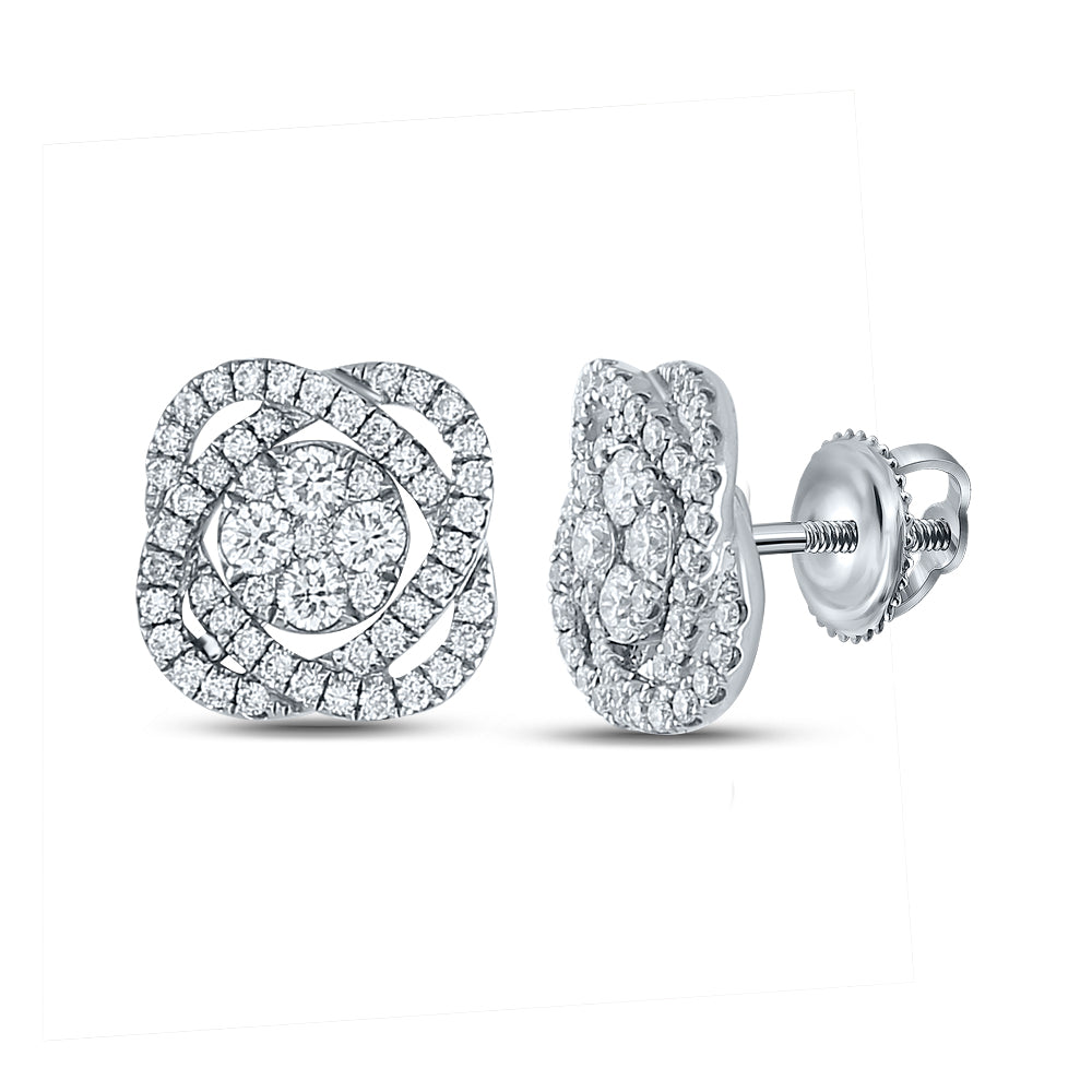 7/8CTW-DIA FASHION EARRINGS