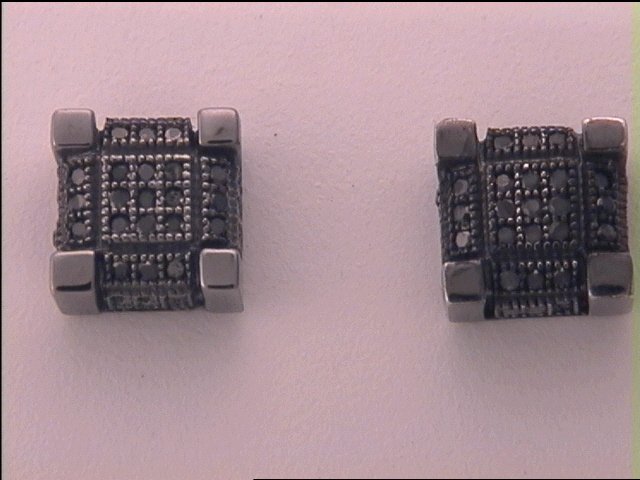 1/4CT-DIA MICRO-PAVE EARRINGS