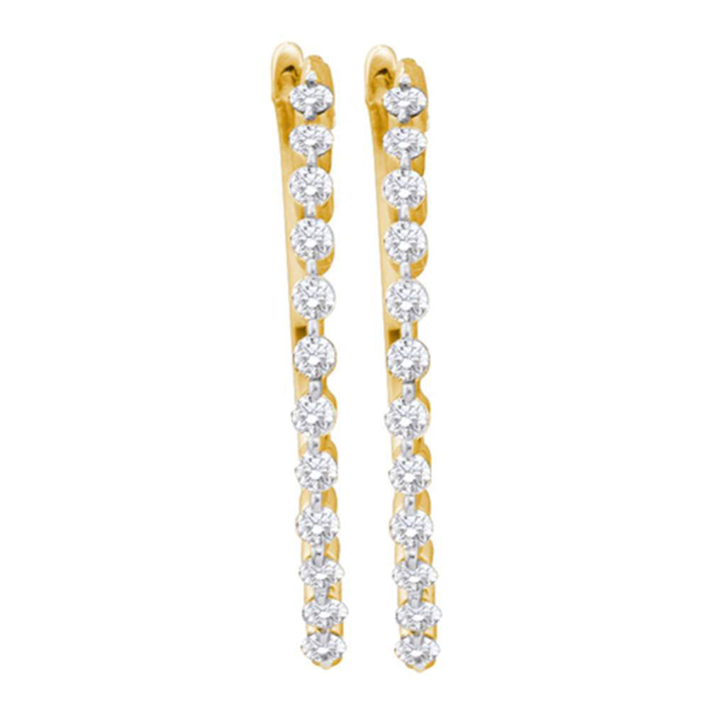 1/2CTW-DIA FASHION HOOPS