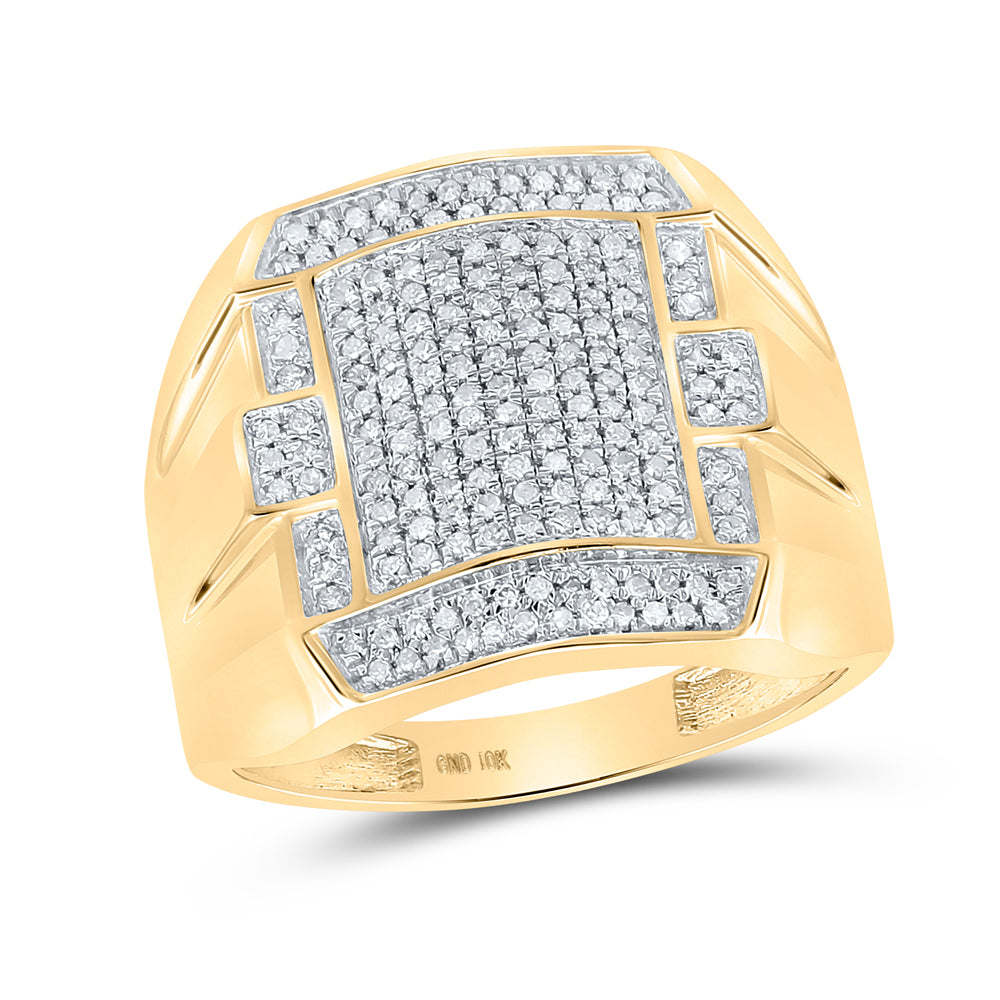 1/2CTW-DIA P3 MENS MICRO PAVE RING
