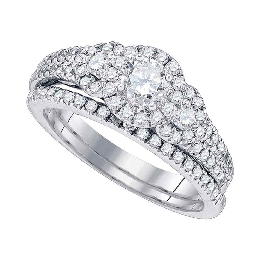 1 Cttw-DIA 1/3CTW-CRD BRIDAL SET CERTIFIE