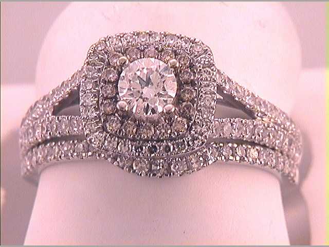 1 Cttw-DIA 1/3CT-CRD BROWN BRIDAL SET