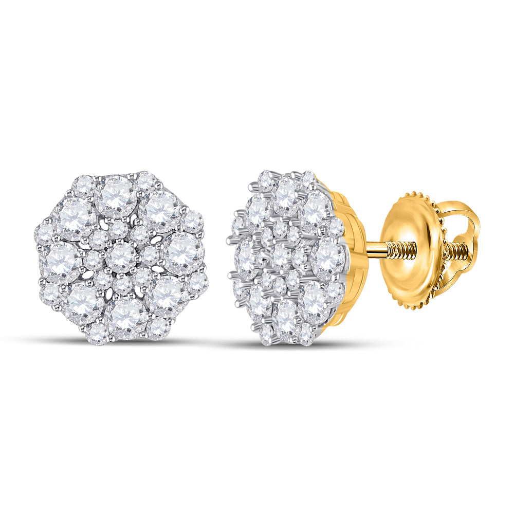 1 1/4CTW-DIA ANA M OCTAGON EARRING