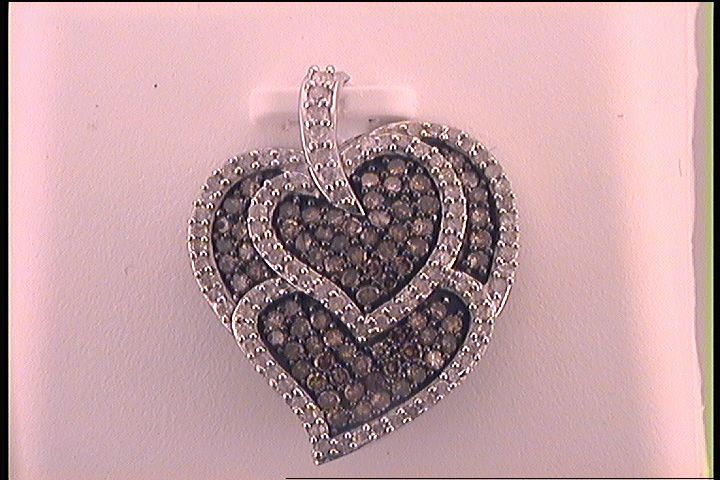 1 CT-DIA BROWN PENDANT