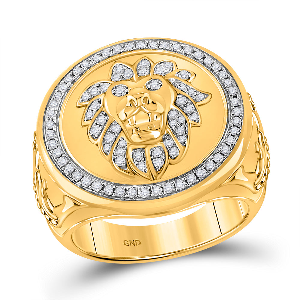 5/8CT-DIA P1P2 MENS RING