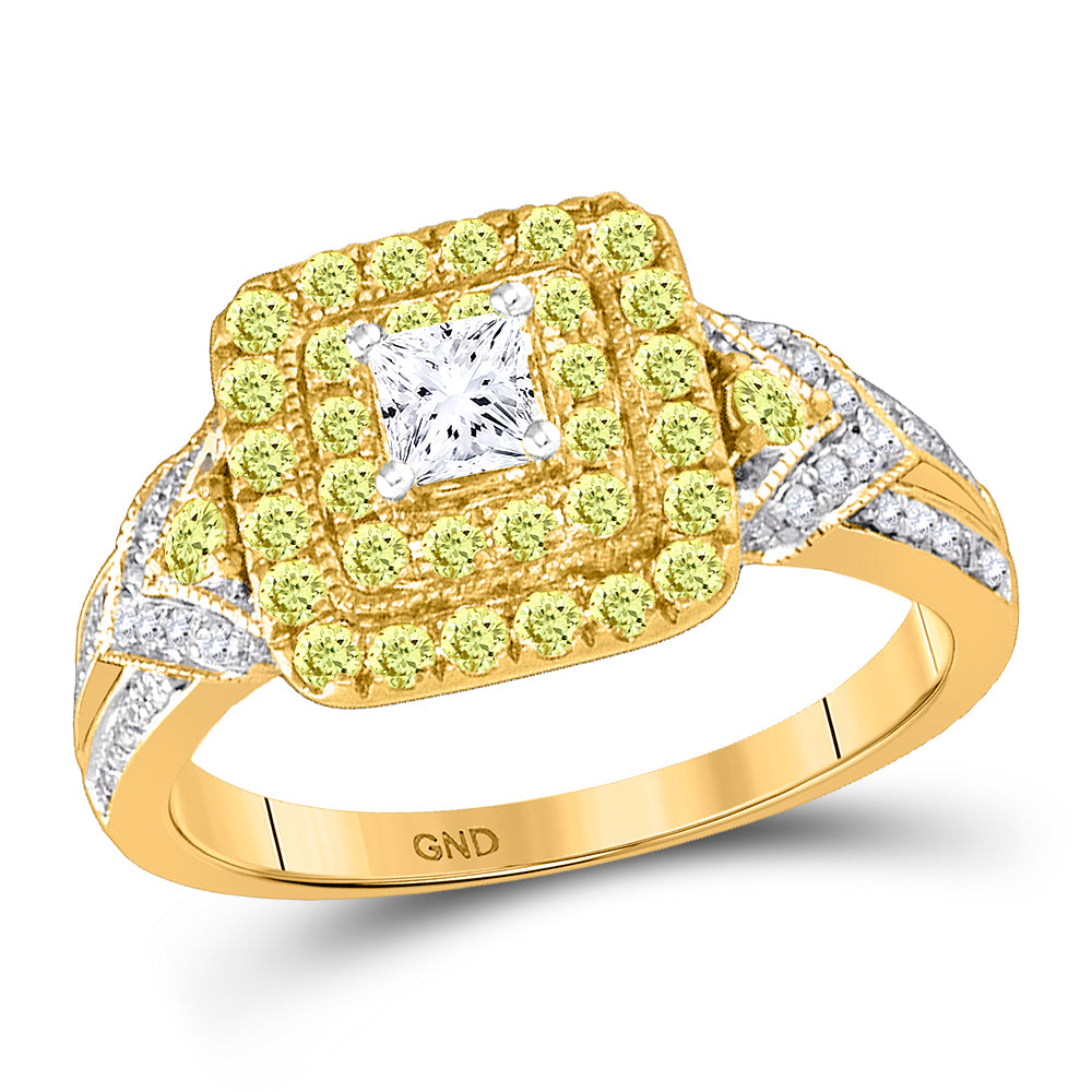 1 CT-DIA 1/3CT-CPR BRIDAL RING CERTIFIED