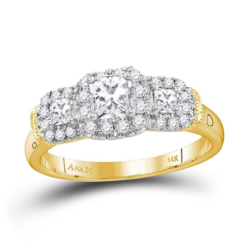 3/4CTW-DIA 1/3CT-CPR BRIDAL RING