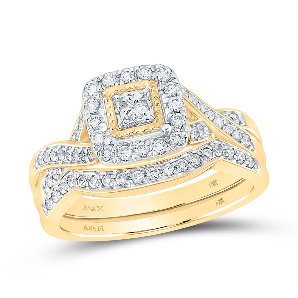 5/8CTW-DIA 1/5CT-CPR BRIDAL SET