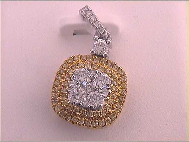 3/4CTW-DIA FASHION YELLOW FASHION PENDANT