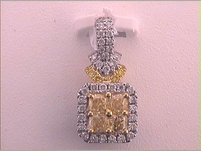 5/8CTW-DIA AMARILLO NATURAL YELLOW DIAMOND PENDANT
