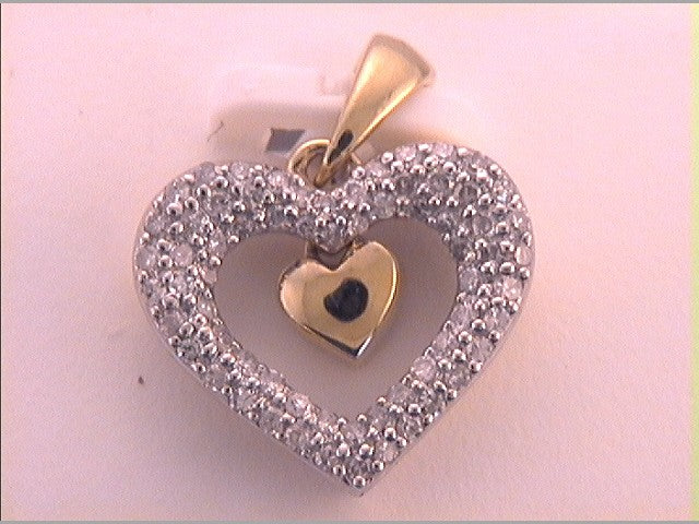 1/4CTW-DIA GIFT HEART PENDANT