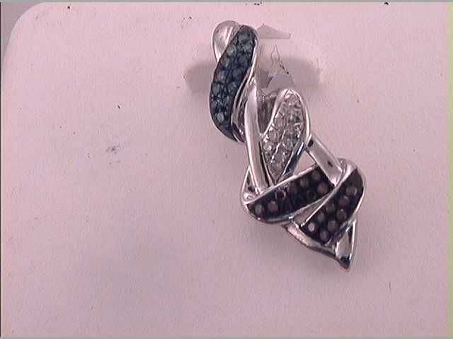 1/10CTW-DIA P1P2 MICRO-PAVE FASHION PENDANT