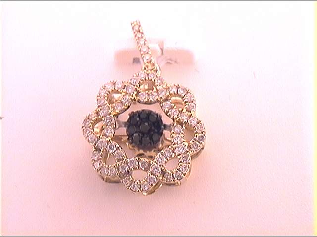 1/3CTW-DIA TWINKLE BLACK PENDANT