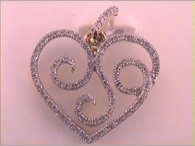 1/3CTW-DIA GIFT HEART PENDANT