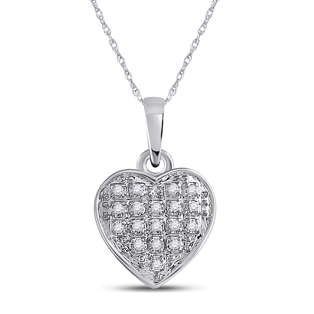 1/20CTW-DIA P3 GIFT HEART PENDANT