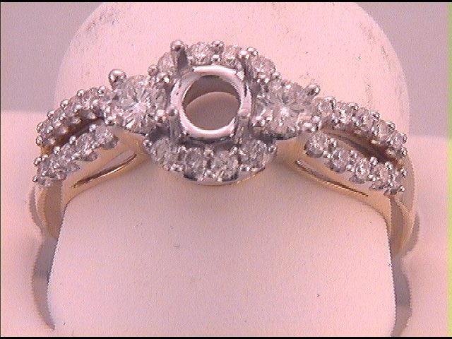 1/2CT-DIA SEMI-MOUNT BRIDAL RING