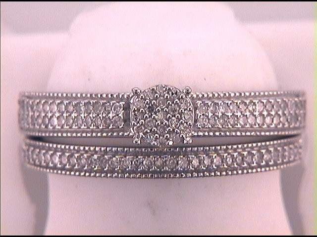 1/4CTW-DIA MICRO-PAVE BRIDAL RING