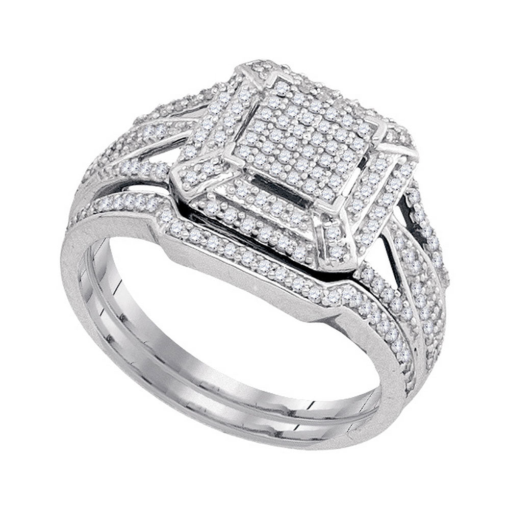 1/2CTW-DIA MIRO-PAVE BRIDAL SET