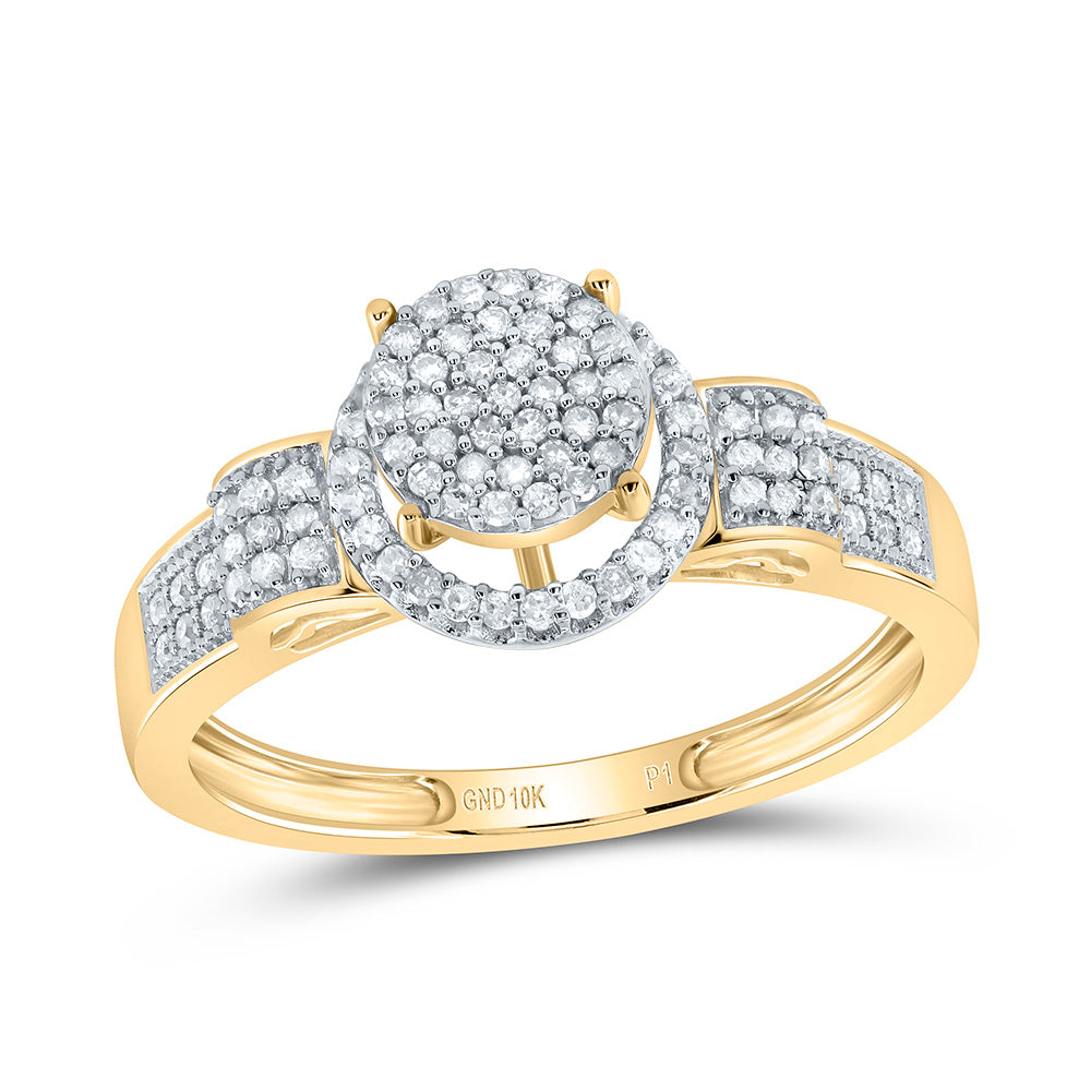 1/4CT-DIA MICRO-PAVE RING