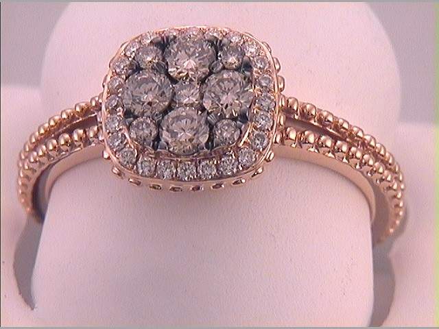 5/8CTW-DIA NATURAL BROWN RING