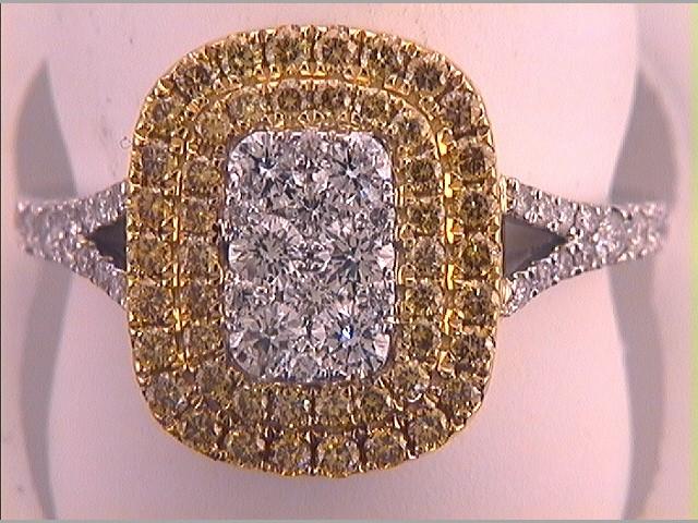 1 CTW-DIA GIFT YELLOW DIAMOND RING