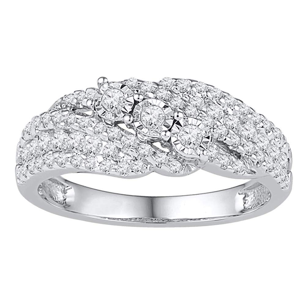 1/2CTW-DIA FASHION RING