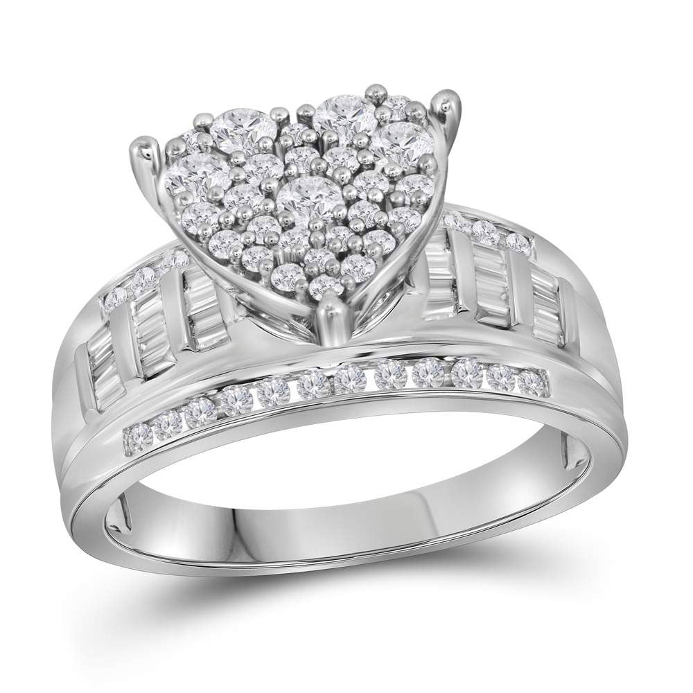 1CTW-DIA HEART RING