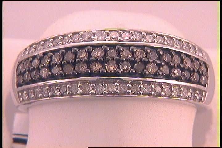 1/2CTW-DIA NATURAL BROWN BAND