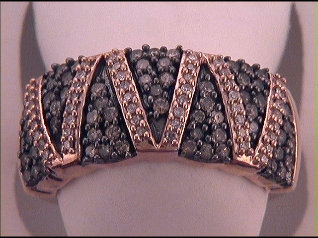 3/4CTW-DIA BROWN RING