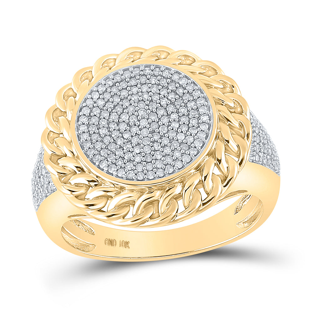 1/2 CTW-DIA P1P2 MENS RING
