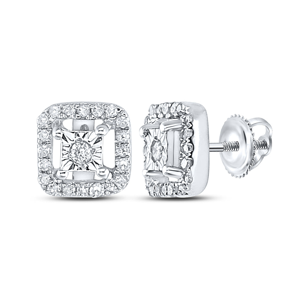 1/5CTW-DIA P3 GIFT SQUARE EARRINGS