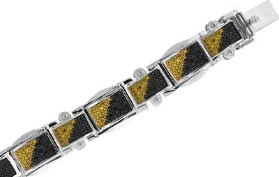 2 7/8CTW MICRO PAVE DIA YELLOW. BRAC