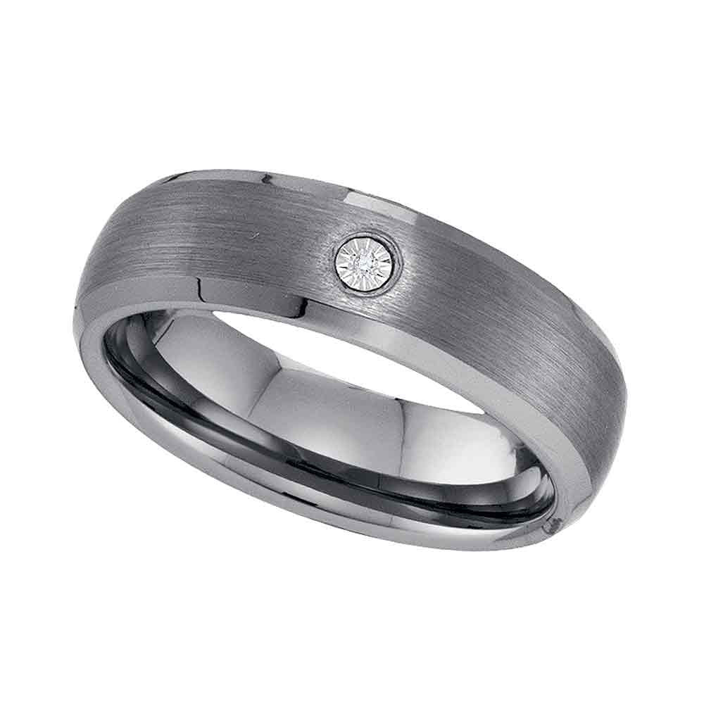 DIAMOND TUNGSTEN MENS BAND-S11 1/2