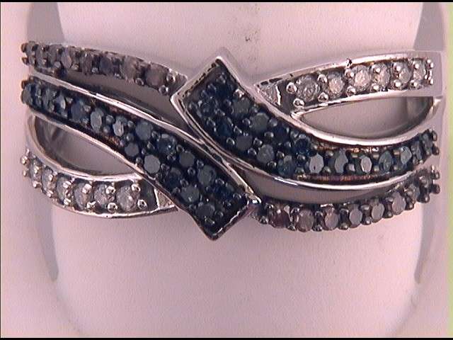 1/2CTW-DIA BLACK DIAMOND RING