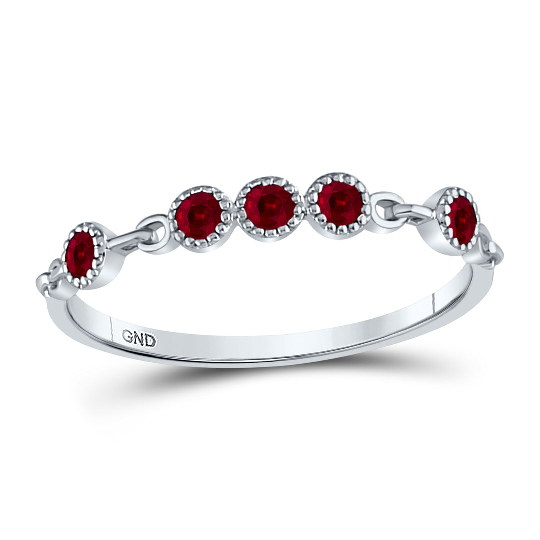 1/5 CTW- RUBY STACKABLE BAND
