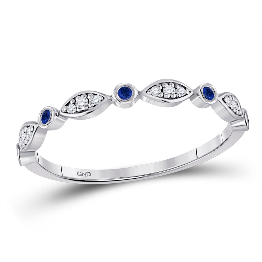 1/8CTW-DIA SAPPHIRE ETERNITY BAND