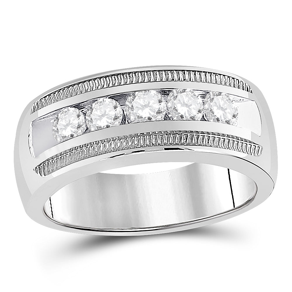 1 CTW-DIA CN ACCUSET MENS RING