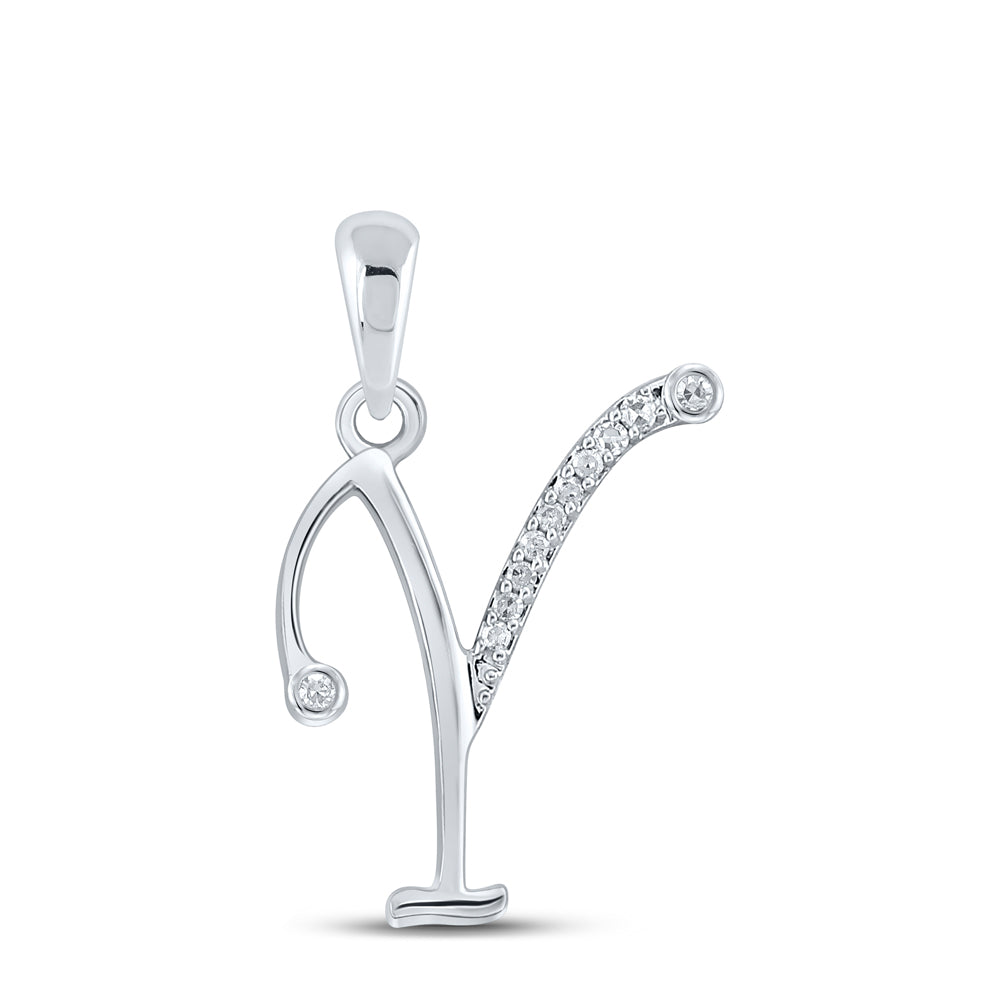 1/20CTW-DIA P1P2 GIFT INITIAL " Y " PENDANT