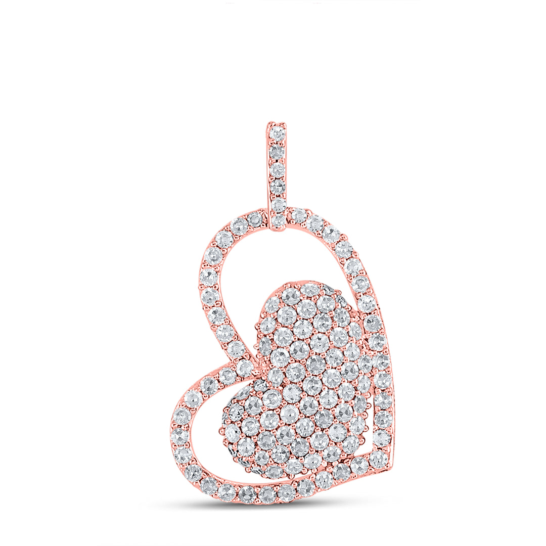 5/8CTW-DIA CN HEART PENDANT