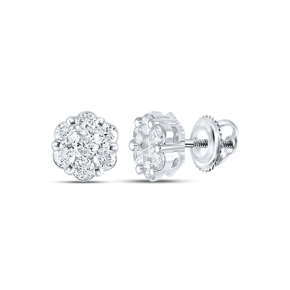 1 CTW-DIA ANA M FASHION FLOWER EARRING