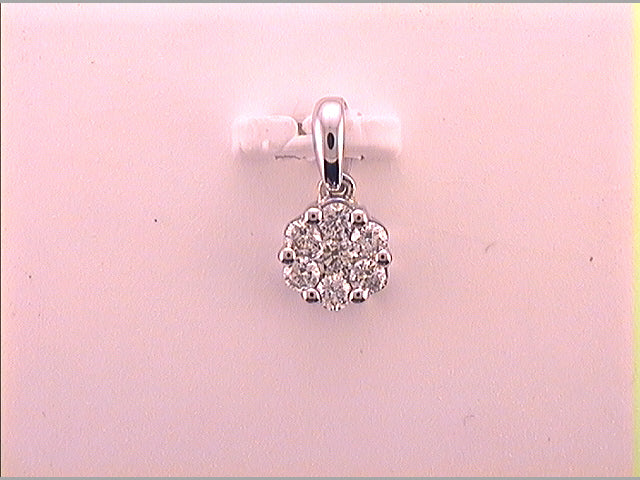1/4CTW-DIA CN FASHION FLOWER PENDANT
