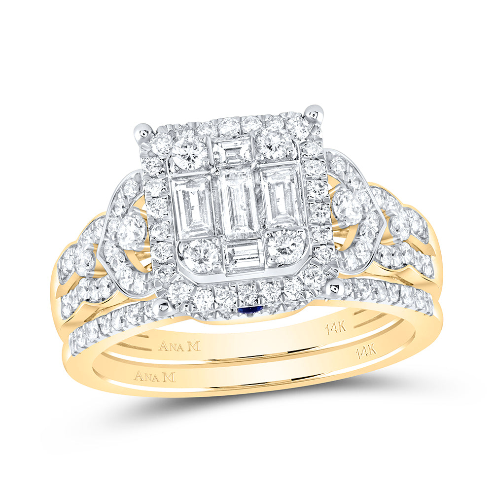 1.00CTW-DIA ANA M 1/20 SAPPHIRE DIANA BRIDAL SET