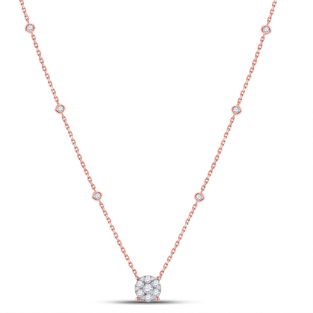 5/8CTW-DIA CN FASHION NECKLACE