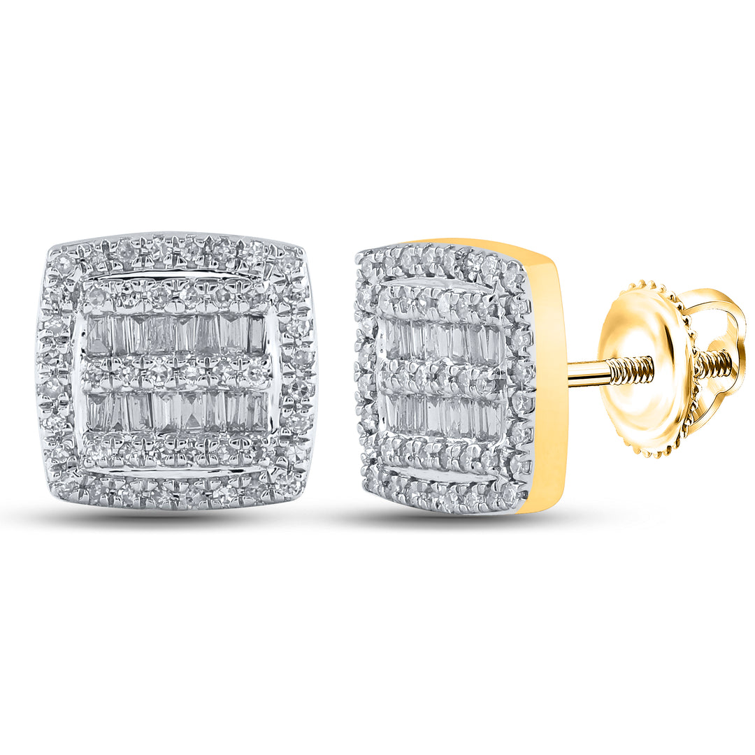 3/8CTW-DIA CN CUSHION EARRING