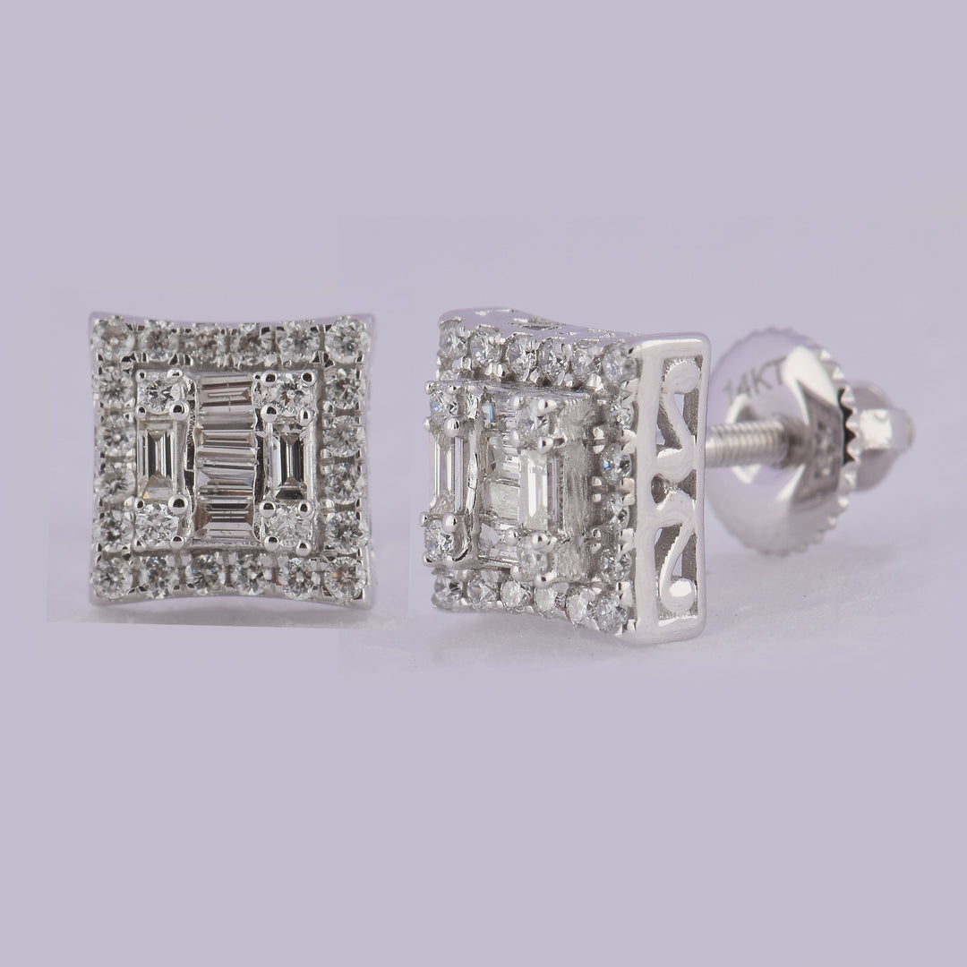 1/2CTW-DIA CN DIANA FASHION SQUARE EARRING