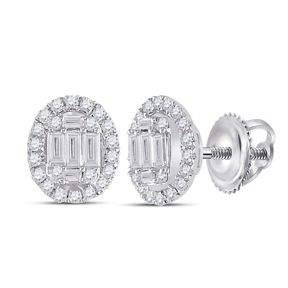 3/8CT-DIA ANA M DIANA OVAL EARRING